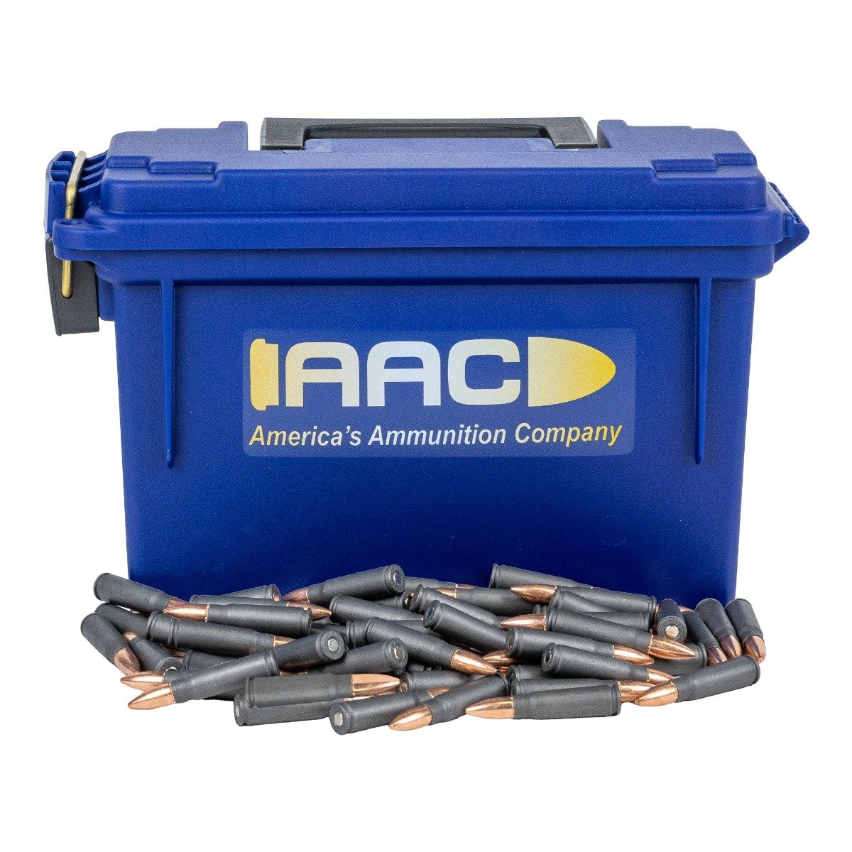 AAC "Soviet Arms" 7.62x39mm 122 Grain FMJ Ammo 250rd With AAC Blue 30 Cal Ammo Can - Aac