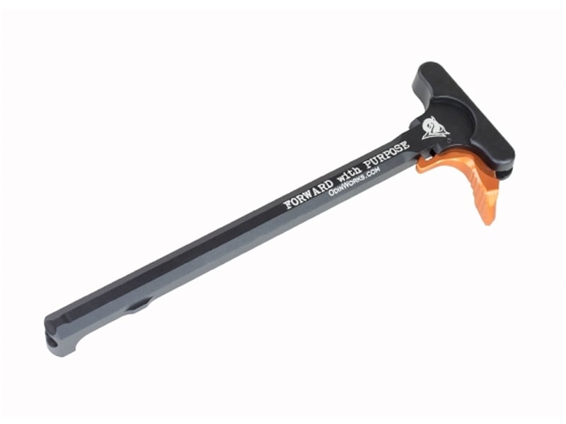 Odin Works Extended AR-15 Charging Handle, Orange - ACC-CH-XCH-AR15-OR - Odin Works
