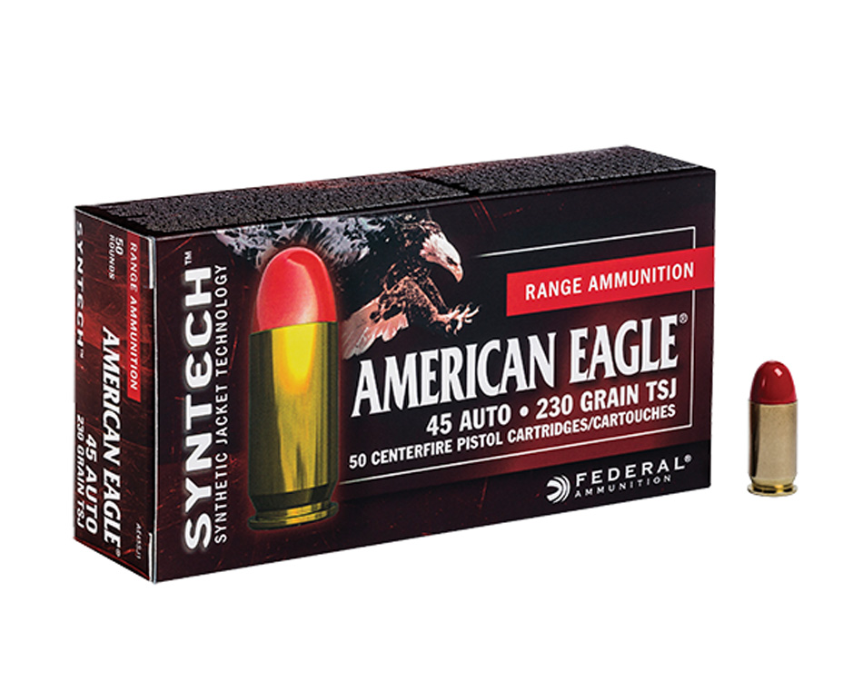 American Eagle 45 Auto/ACP 230gr TSJ (Total Synthetic Jacket) Ammunition 50rds - AE45SJ1 - Federal