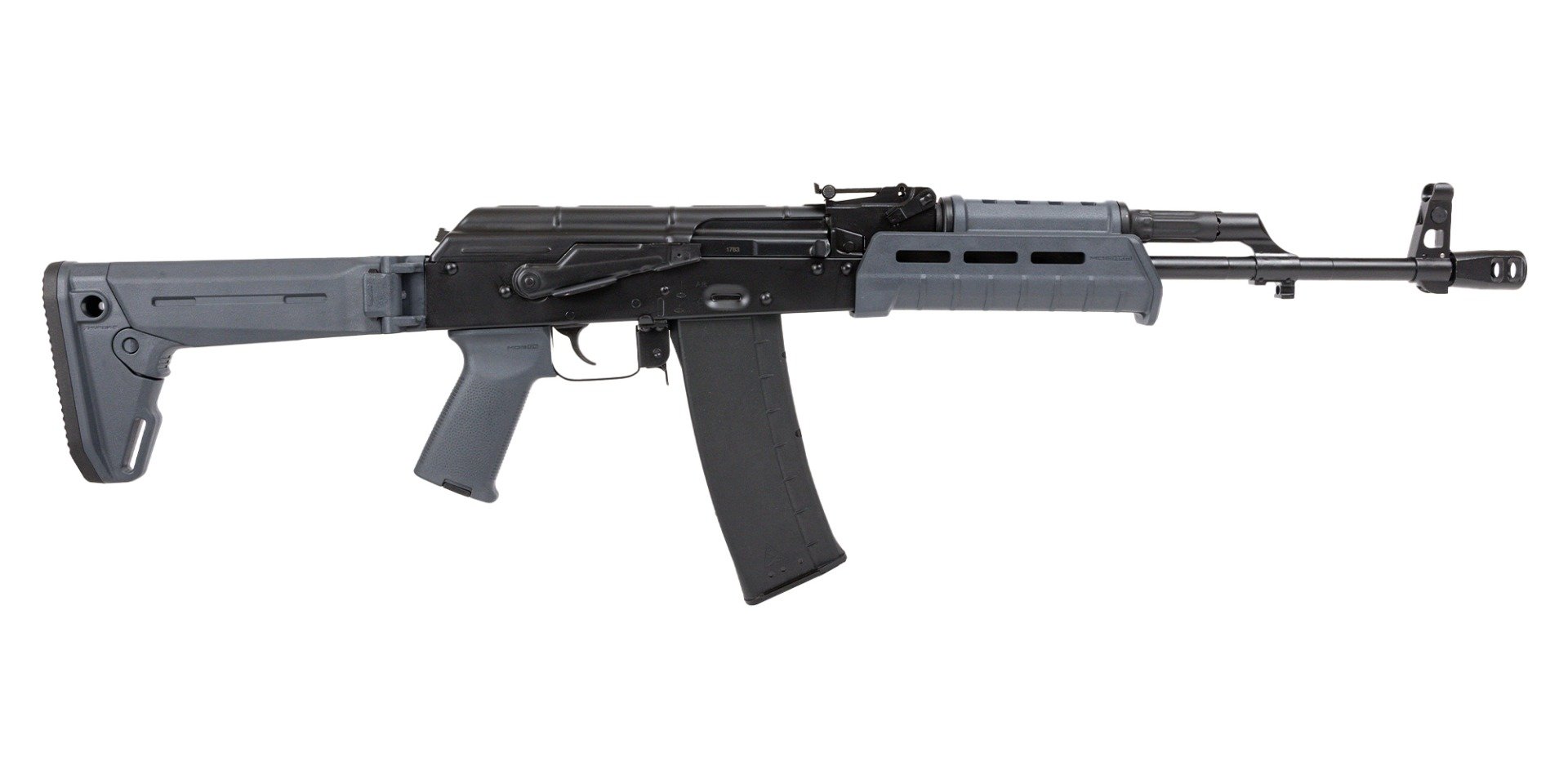 PSA AK-101AKM Moe Gray Rifle with Toolcraft Bolt, Trunnion, and Carrier - Gray