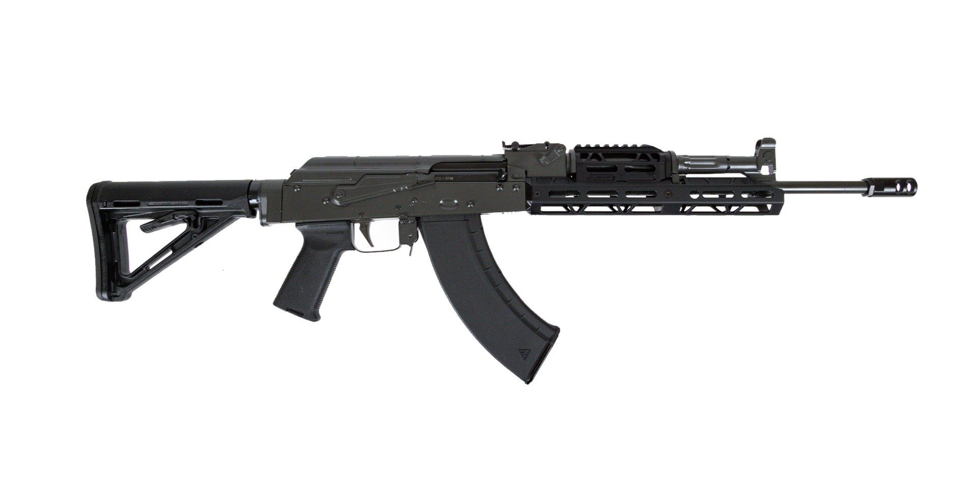 PSA AK-47 GF3-E with JL Billet Long Rail and ALG Trigger, Smoke