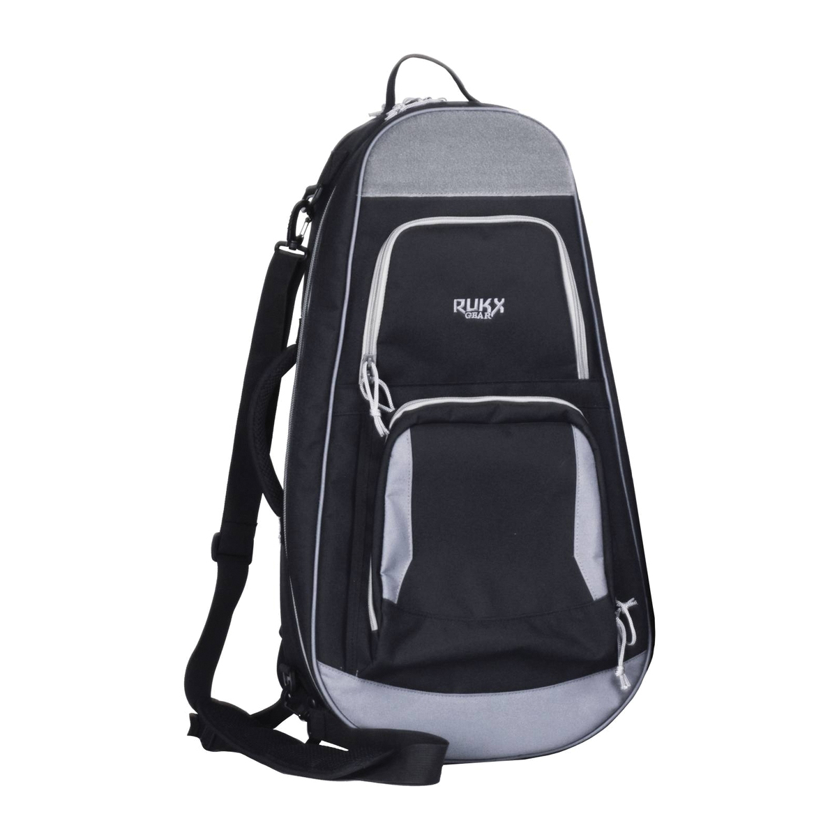 Rukx Gear Discrete 13.70" x 4.70" x 25.50" AR Pistol Bag, Black/Gray - Rukx Gear