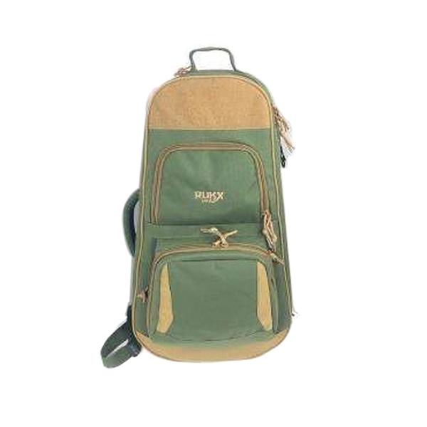 Rukx Gear Discrete 13.70" x 4.70" x 25.50" AR Pistol Bag, Tan/Green - Rukx Gear