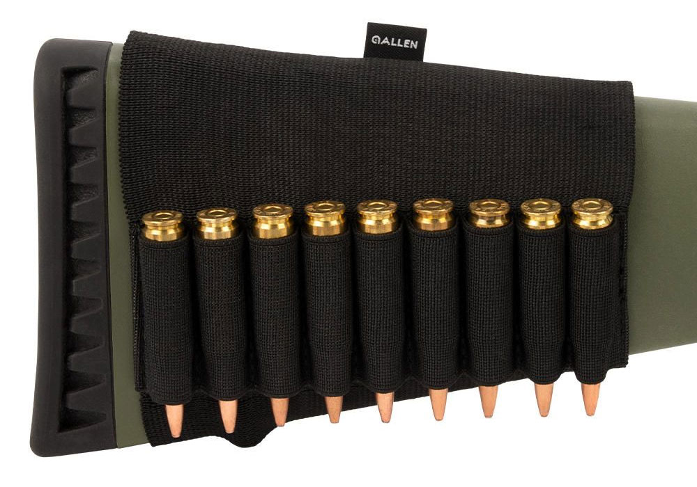 Allen Rifle Buttstock Cartridge Holder, Black - 206