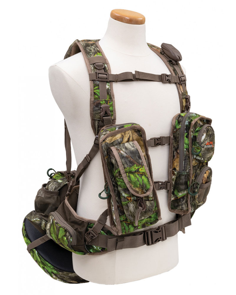 Alps Outdoorz Long Spur Deluxe Hunting Vest System, Mossy Oak Obsession - 8459000