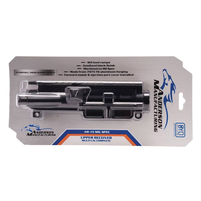 Anderson Manufacturing AM-15 Assembled Upper Receiver, Black - Anderson Manufacturing