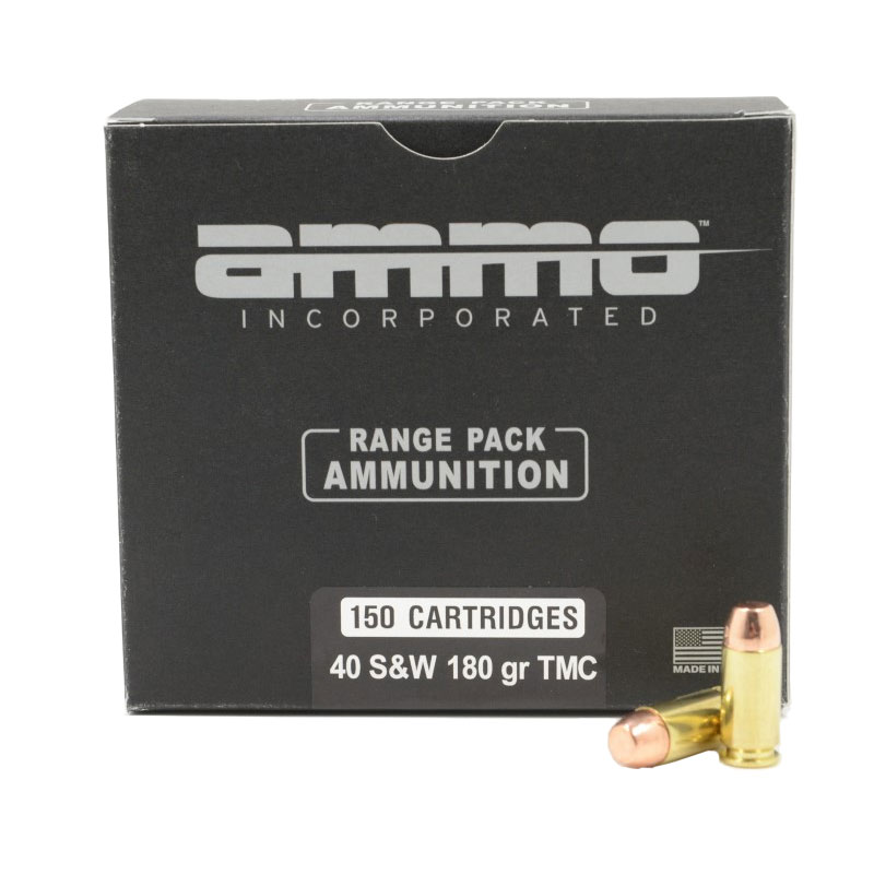 Ammo Inc Signature  40 S&W 180GR TMC 150rd Range Pack - 40180TMC-A150 - Ammo Inc