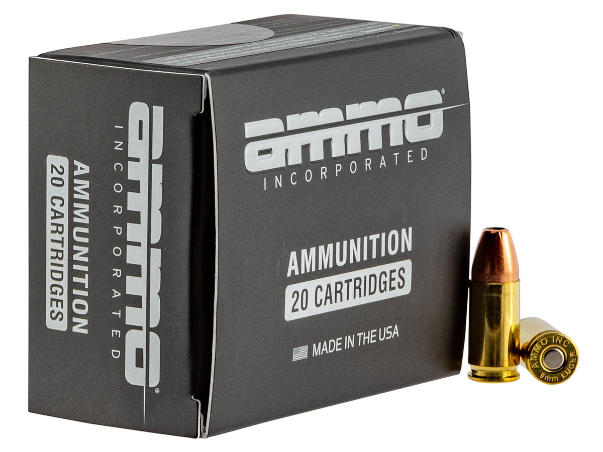 Ammo Inc Signature 9mm Ammo 115 Grain JHP 20rds - Ammo Inc