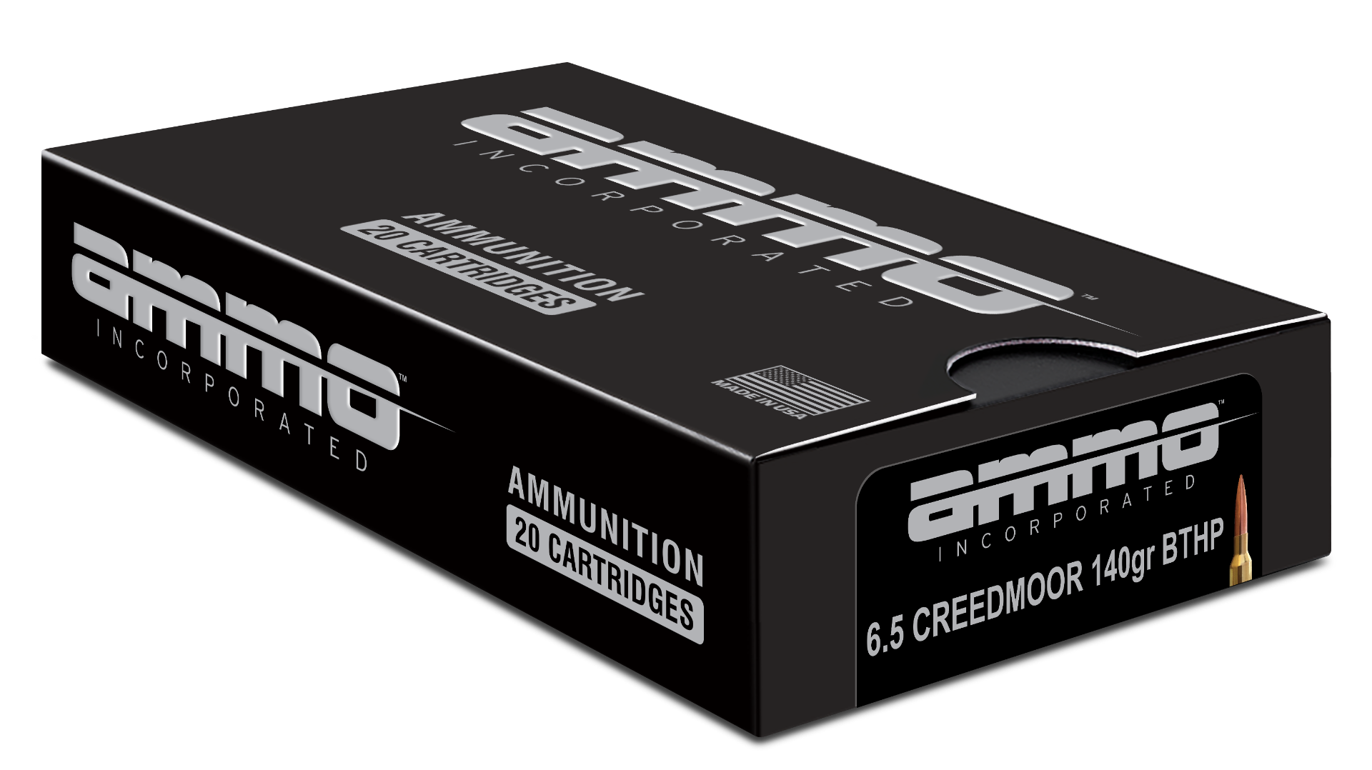Ammo Inc 6.5 Creedmoor 140 Grain BTHP Ammo 20rds - 65CM140BTHP-A20 - Ammo Inc
