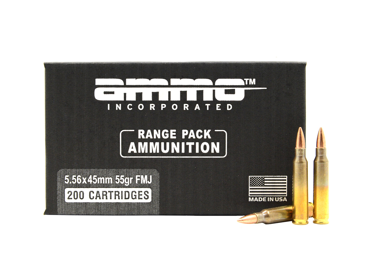 Ammo Inc Signature  5.56x54mm 55gr FMJ 200rd Range Pack - 556055FMJ-A200 - Ammo Inc