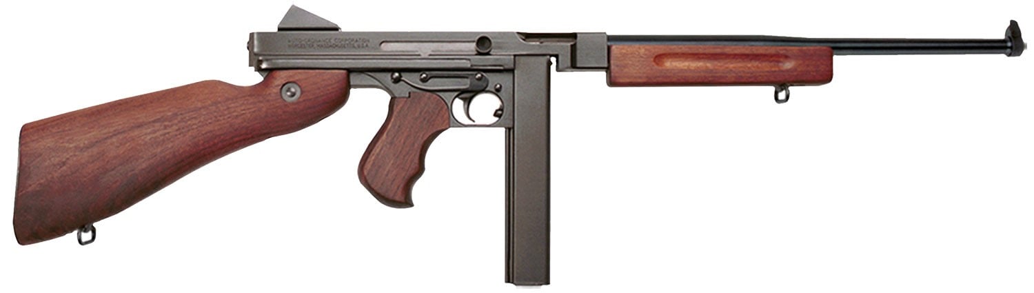 Auto Ordnance Thompson M1 Lightweight 16.5" .45 ACP Semi-Auto Rifle, Black/Wood