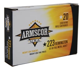 Armscor .223 Ammo 55 Gr FMJ 20rds - FAC223-1N - Armscor