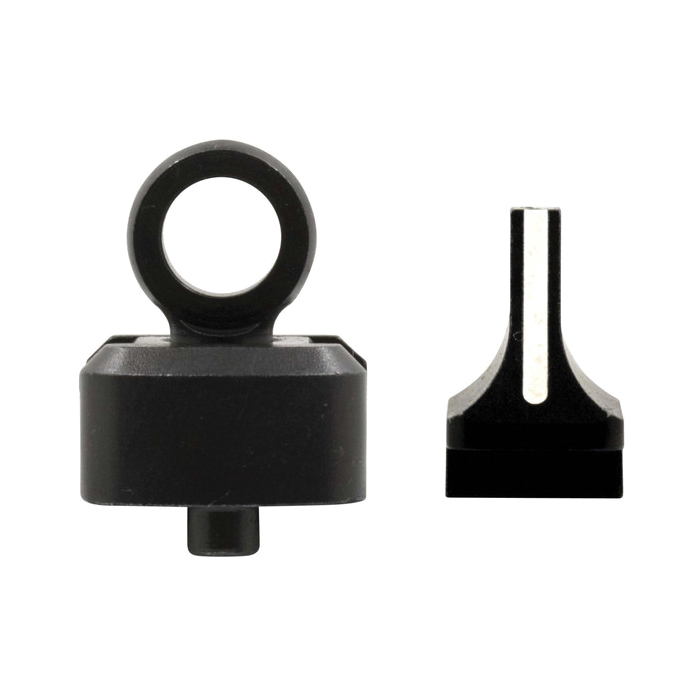XS Sights Ghost Ring Sight Set Front/Rear, White - Xs Sights
