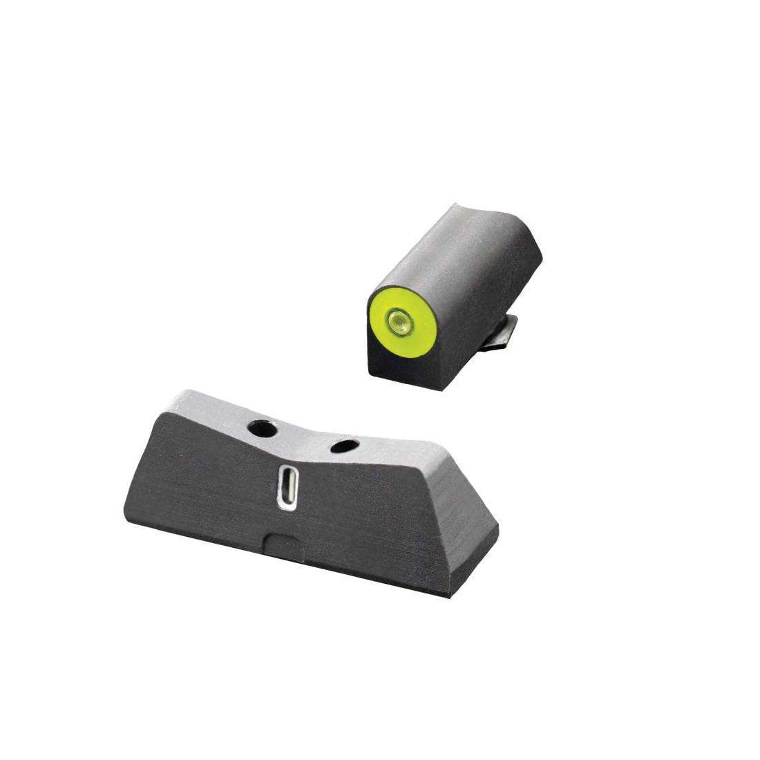 XS Sights DXW2 Big Dot Night Sight Set Front/Rear, Yellow/White