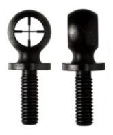 KNS Precision AR-15 Sight Front Crosshair Hooded Duplex ARHDDU - Kns Precision Inc