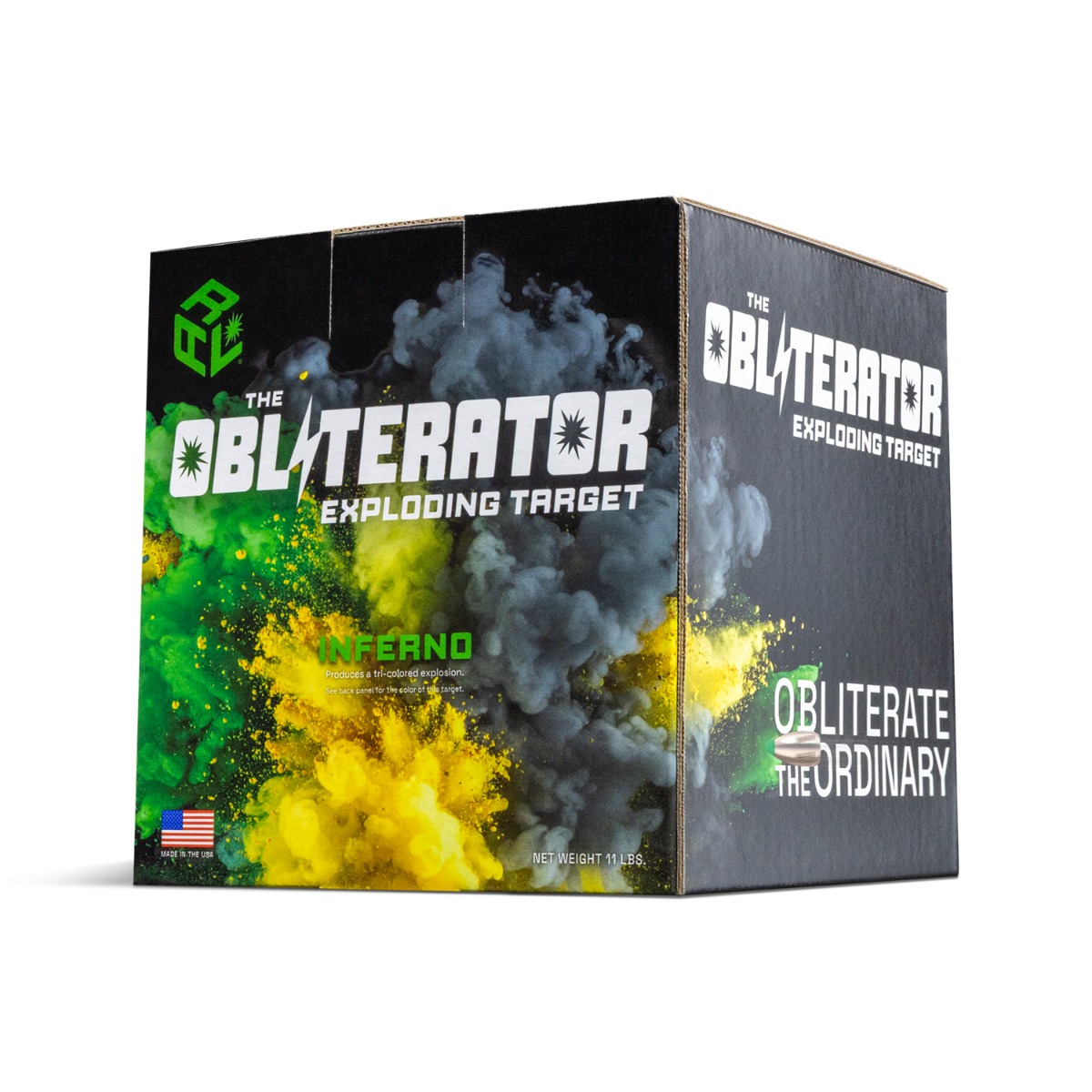Adrenaline Research Labs The Obliterator Inferno Exploding Color Target, Black/Orange/Yellow
