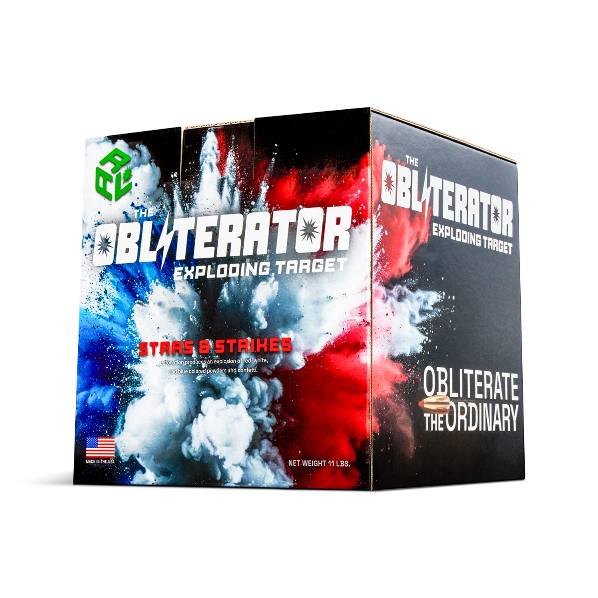 Adrenaline Research Labs The Obliterator Stars And Strikes Exploding Color Target, Red/White/Blue