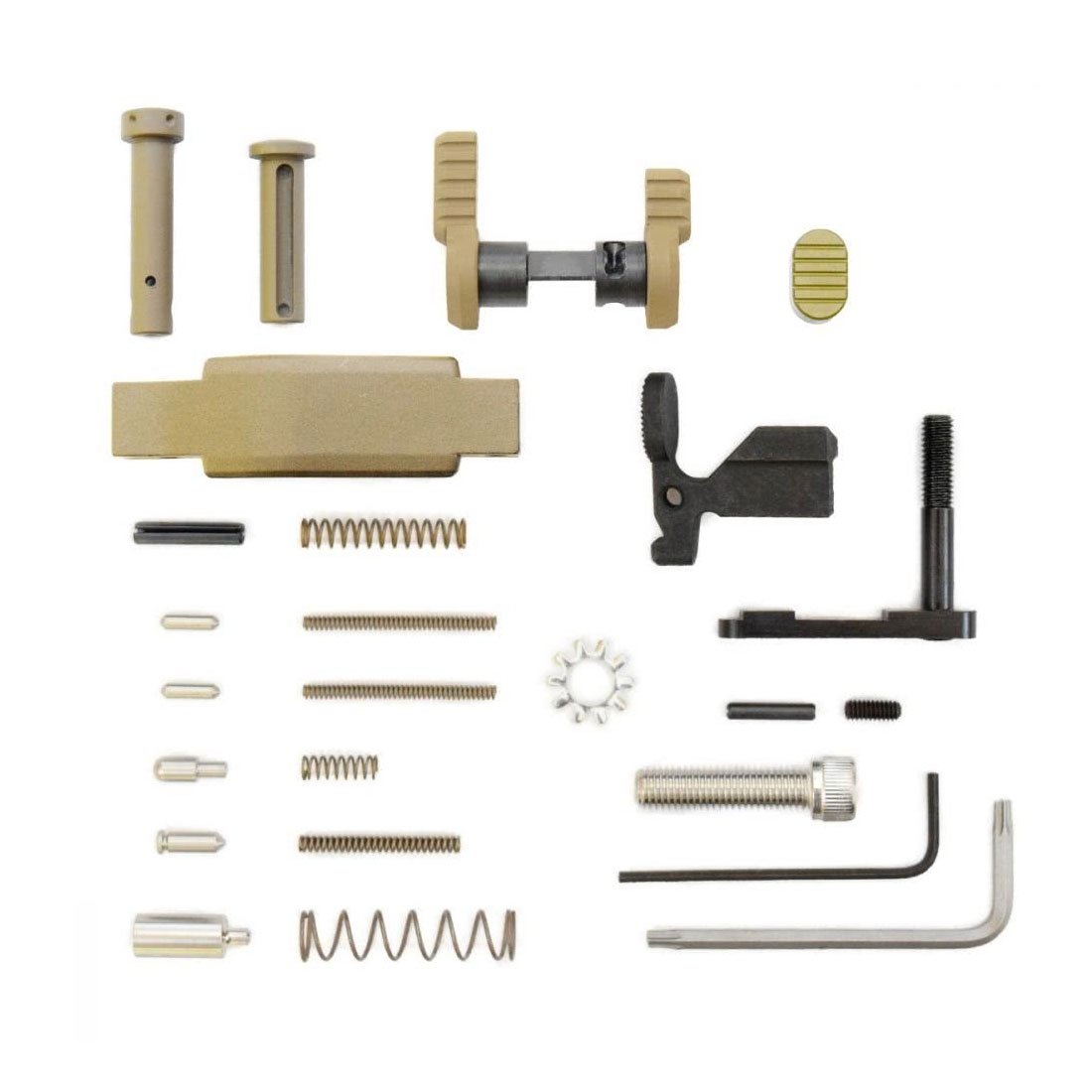 Armaspec Superlight AR-15 Lower Parts Kit, Flat Dark Earth - ARM252-FDE - Armaspec