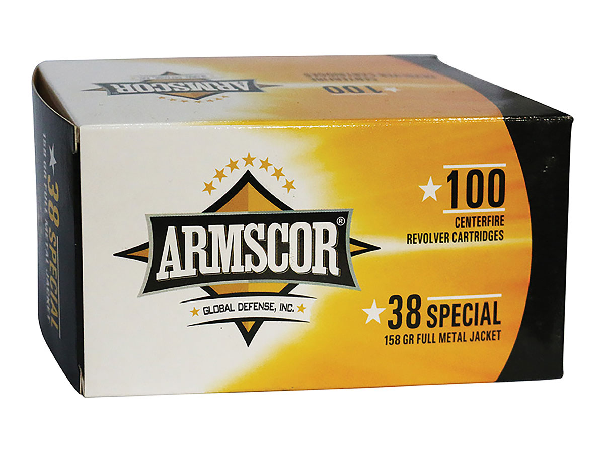 ArmsCor 158 gr FMJ .38 Special Ammunition, 100 Rounds - 50449 - Armscor