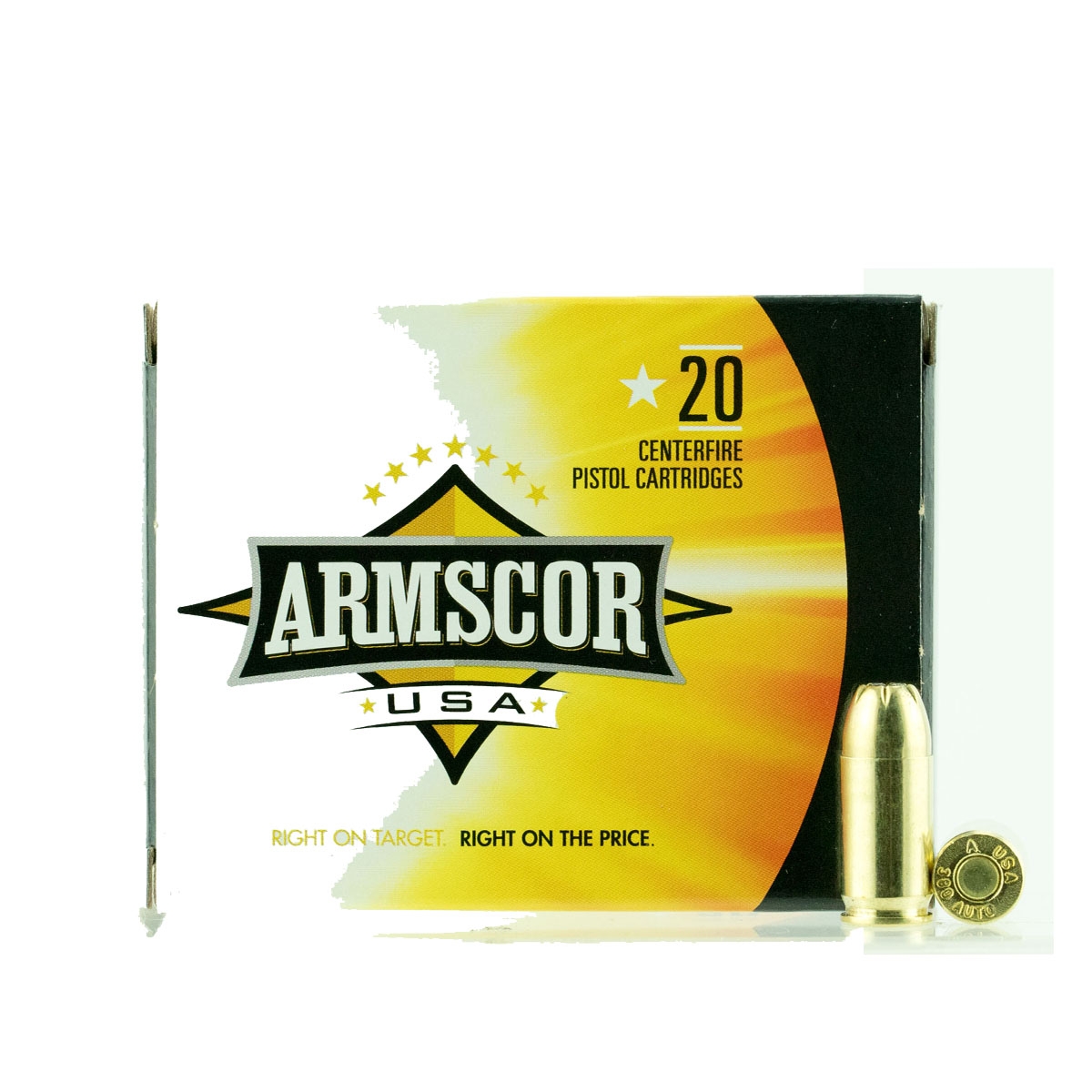 Armscor .380 ACP 95 gr JHP Ammunition, 20 rds/box - FAC380-3N - Armscor