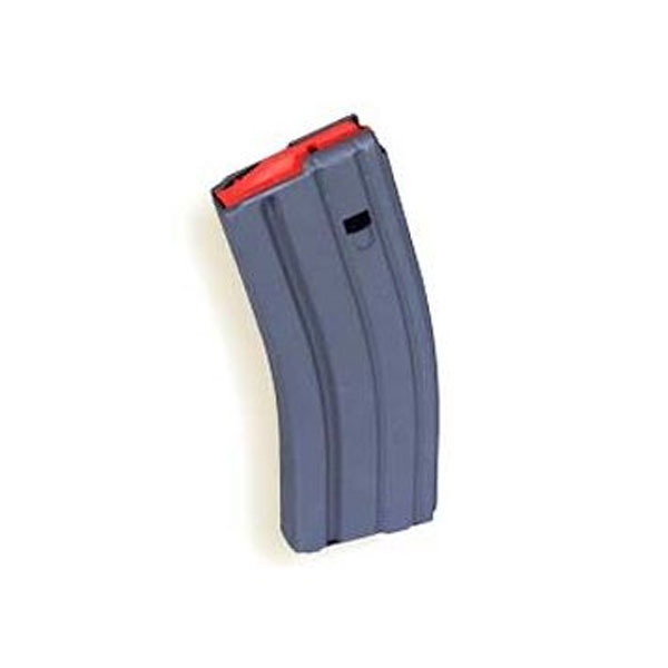 ASC Aluminum .223/5.56 30 Round AR-15 Magazine w/ Orange Follower, Gray - 223-30RD-AL-G-O - Asc