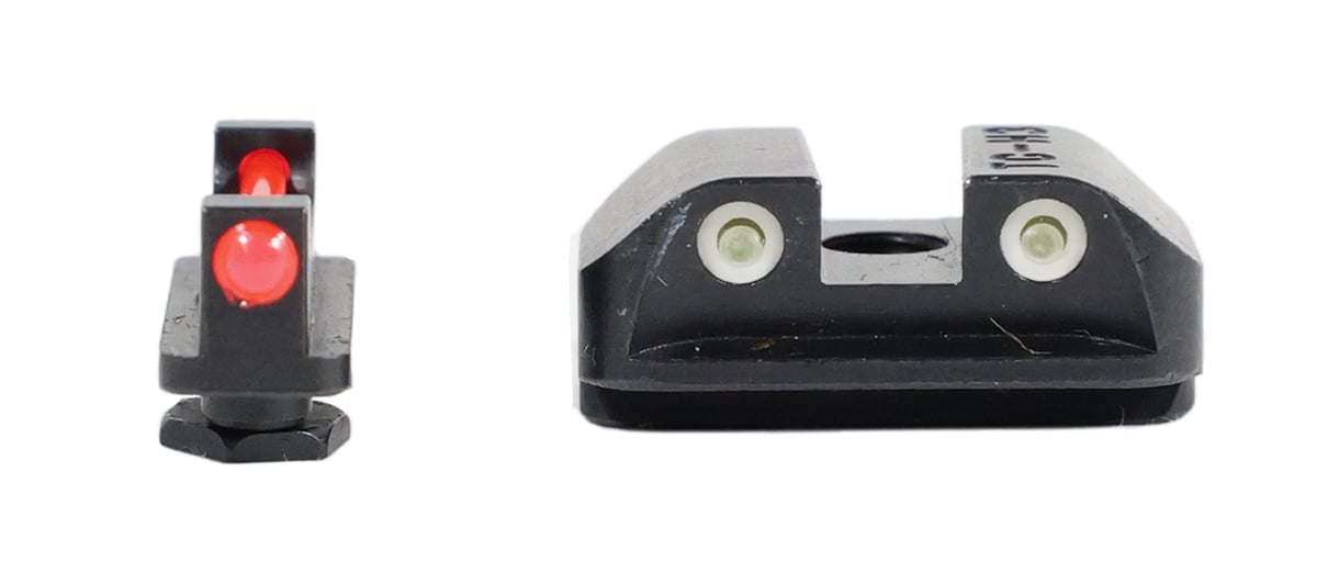 PSA Dagger TruGlo Pro Red Fiber Optic Front, White Tritium Rear Sight Set - Palmetto State Armory