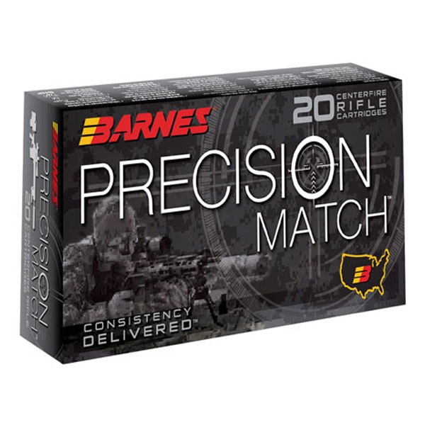 Barnes Precision Match 6.5 PRC 145 gr OTM 20 Rounds Ammunition - 30819 - Barnes