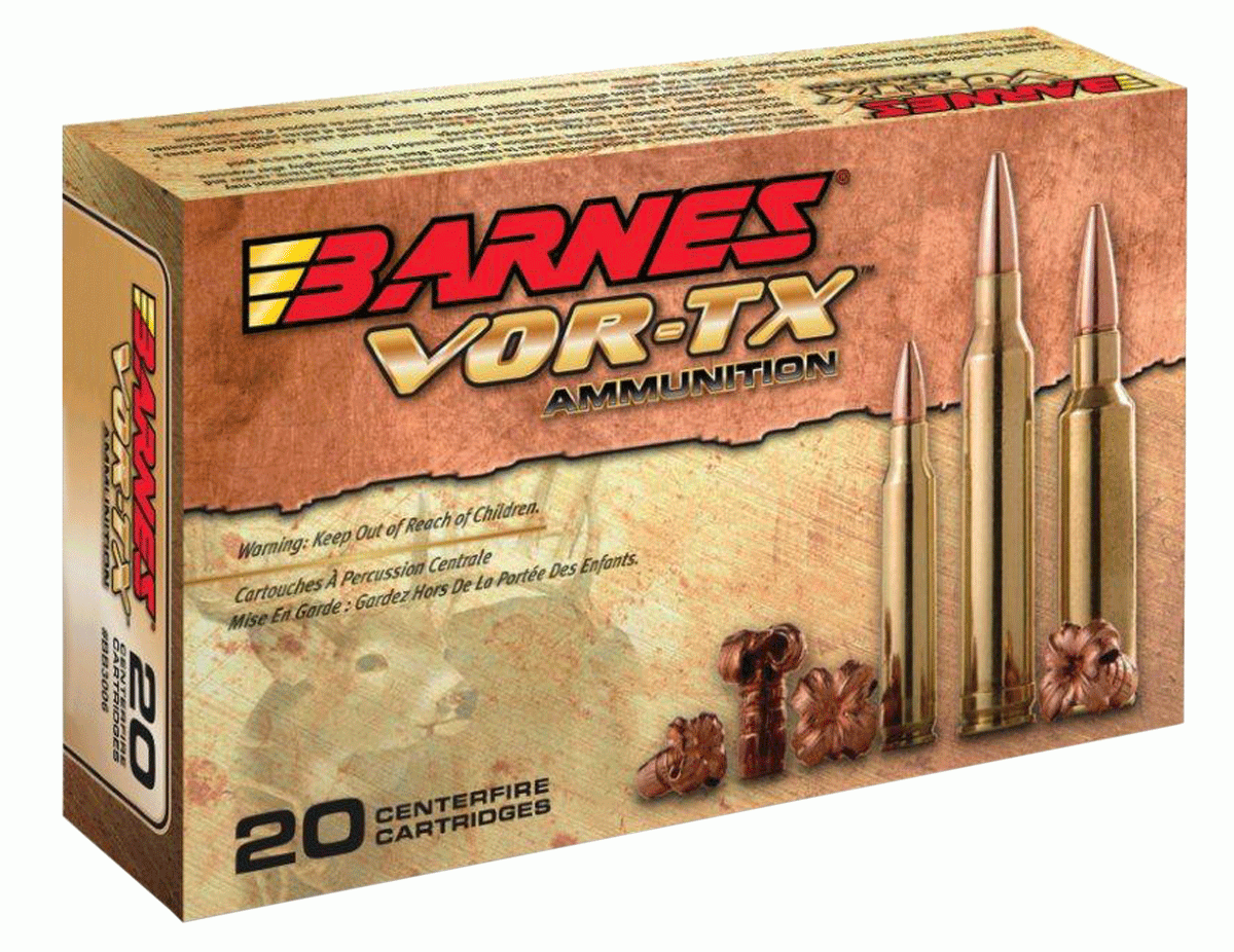 Barnes VOR-TX Rifle 250 gr Tipped TSX BT 450 Bushmaster Ammo, 20/Box