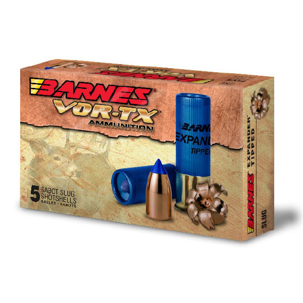 Barnes Vor-Tx 250 gr Expander Tipped 20 Gauge Slug, 5 Rounds - 20735 - Barnes