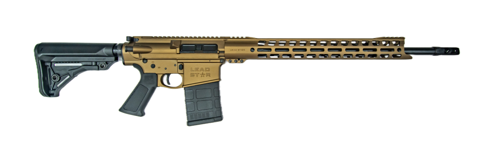 DMR Rifle - 20" 6.5 Creedmoor w/ 17" Grunt Handguard, Burnt Bronze - Lead Star Arms