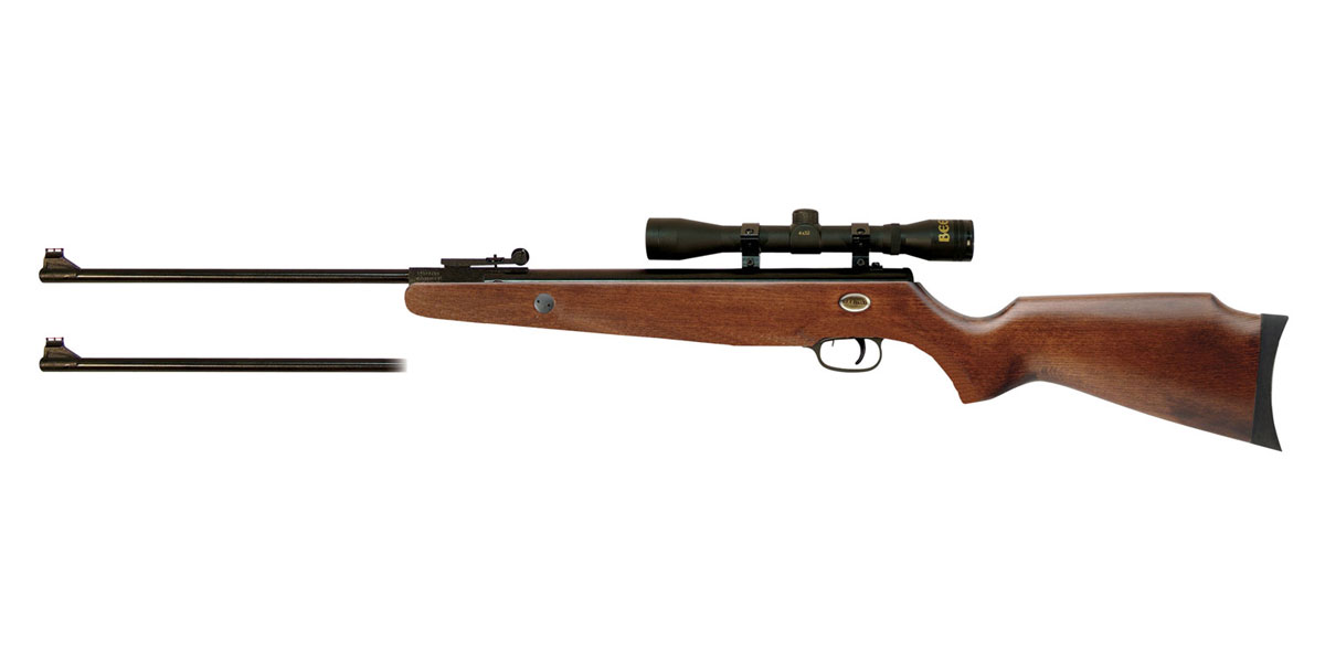 Beeman Grizzly X2 Combo .177/.22 Break Open Air Rifle, Black - 1073GP - Beeman