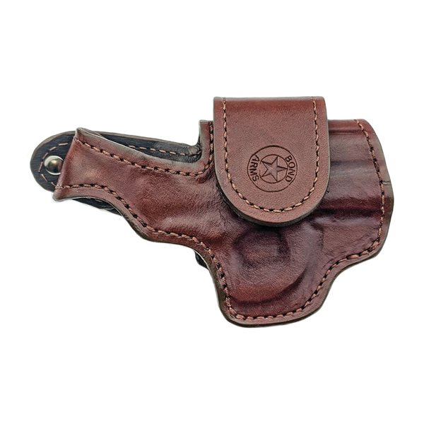 Bond Arms Texas Defender Holster RH Leather, Brown - Bond Arms