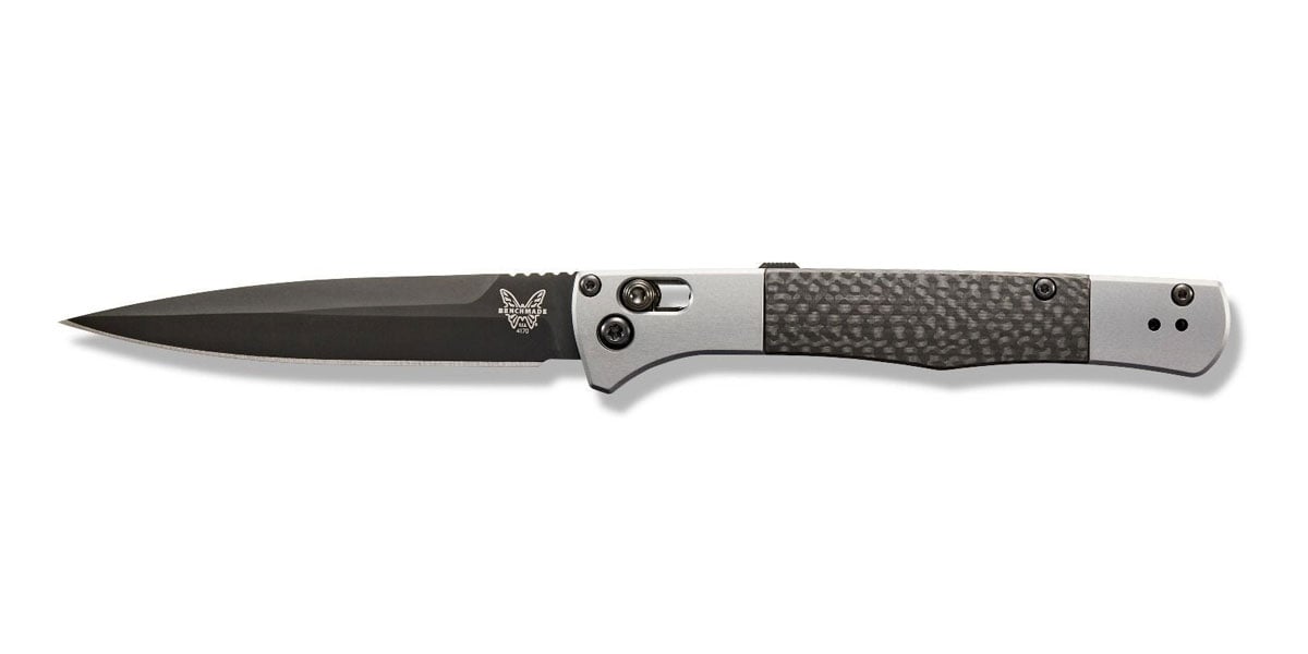 Benchmade 417 Auto Fact Spear Point Folding Knife, Black - 4170BK - Benchmade