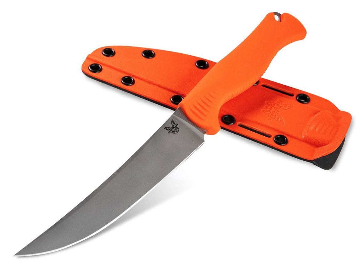 Benchmade Meatcrafter 6" Plain Trailing Point Fixed Blade Knife - 15500 - Benchmade