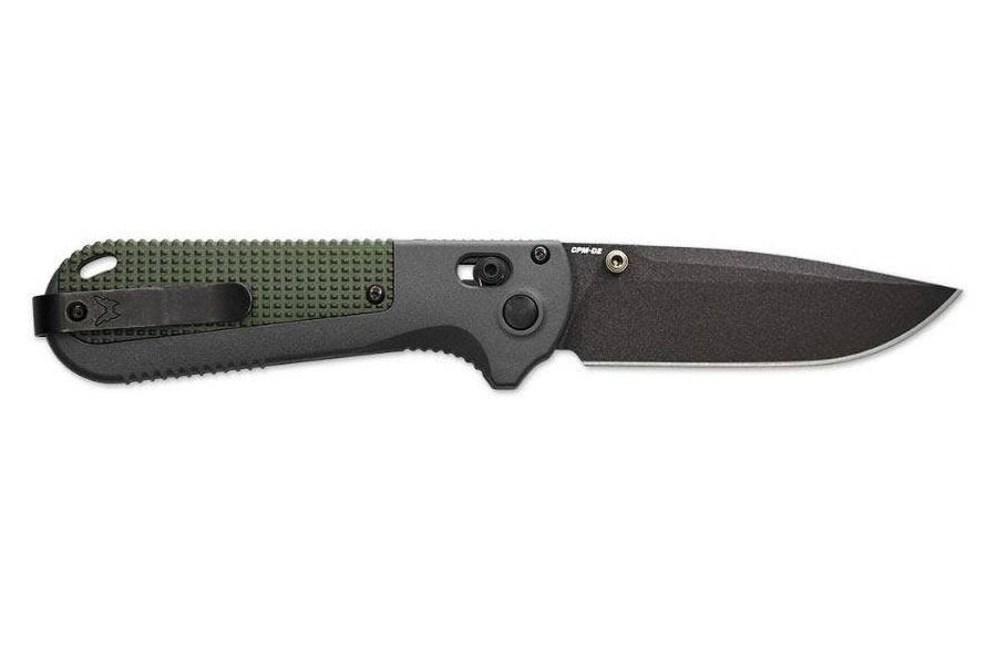Benchmade Redoubt 3.55" Drop Point Folding Knife, Black - 430BK - Benchmade