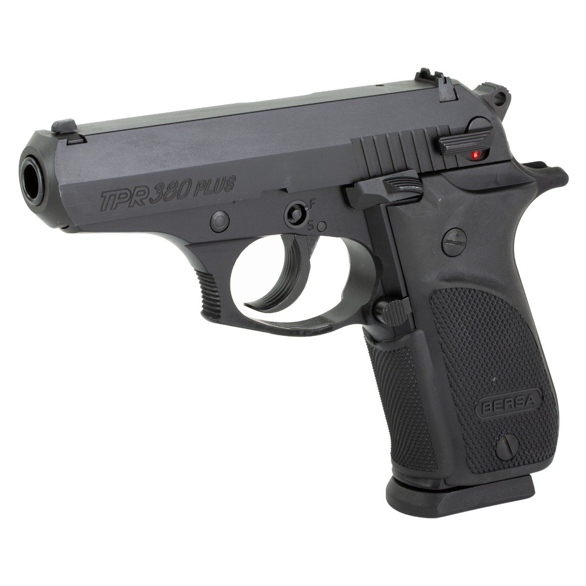 Bersa TPR .380 ACP Pistol, 3.5" Barrel, Fixed Sights, Black - TPR380PM - Bersa