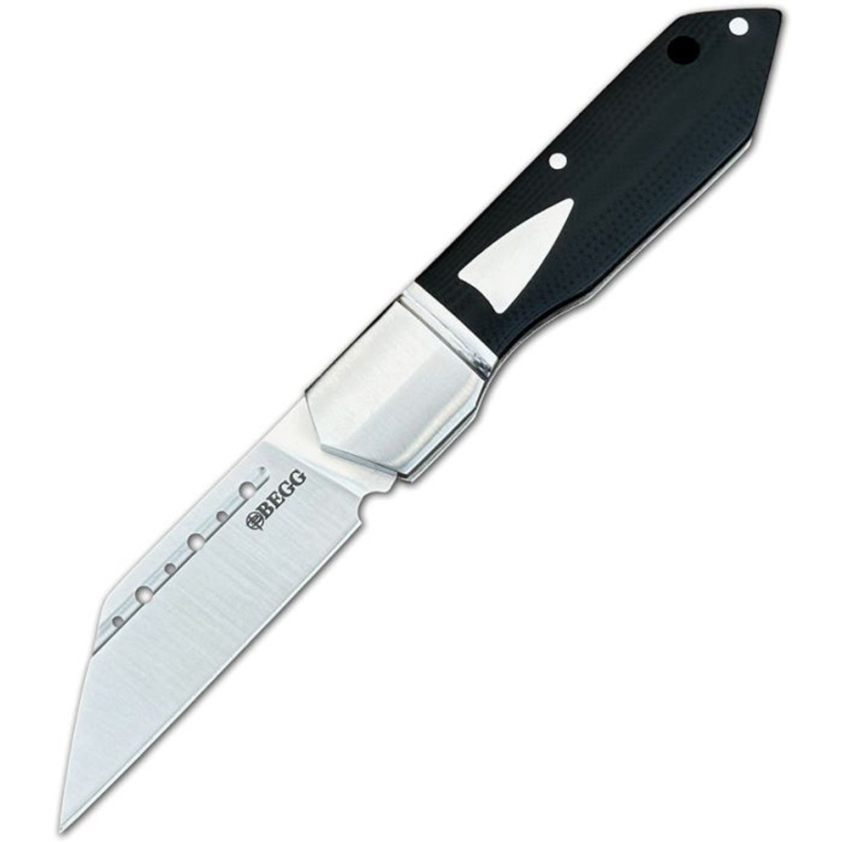 Begg Knives Bullet Train Slipjoint Reverse Tanto Knife, Black - BG036 - Begg Knives