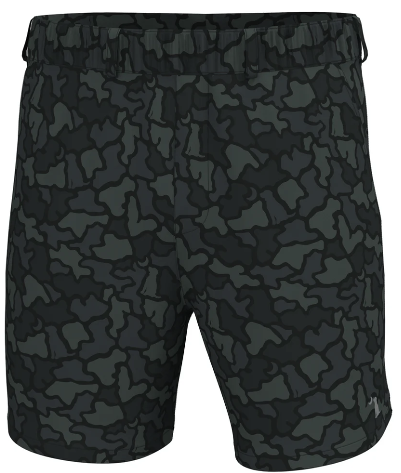 Local Boy Volley Shorts, Black Dog & Moon Camo - X-Large