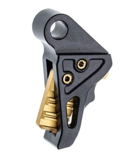 Tyrant Designs - Hellcat/Hellcat Pro Trigger - Black Shoe - Gold Hardware - TD-HCATTRIG-BLK/GOLD - Tyrant Designs Cnc