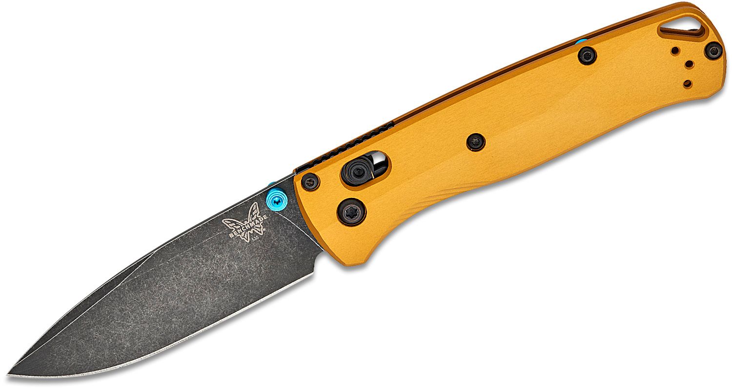 Benchmade Bugout Folding Drop Point Knife, Burnt Brass - 535BK-07 - Benchmade
