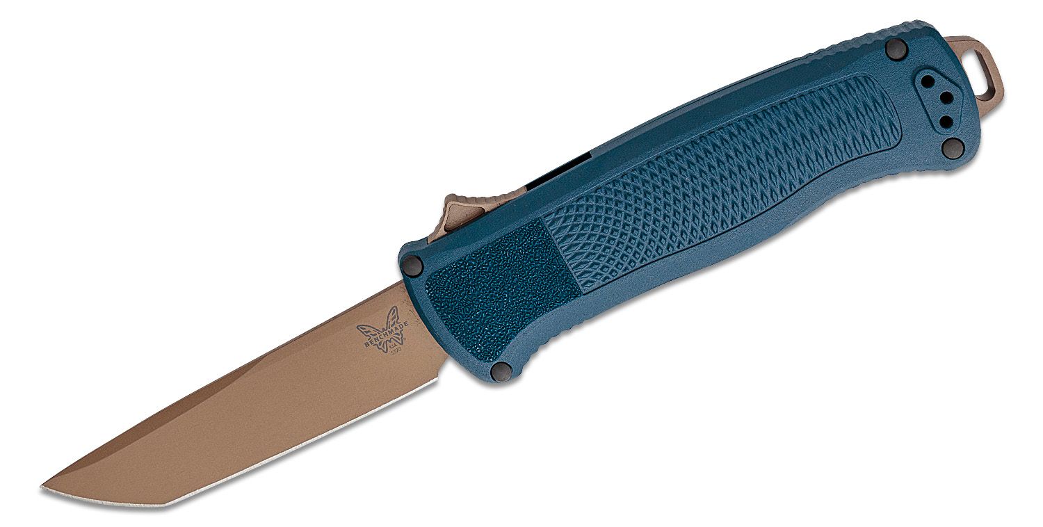 Benchmade Shootout OTF Tanto Knife, Crater Blue - 5370FE-01 - Benchmade