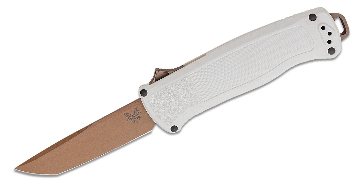 Benchmade Shootout OTF Tanto Knife, Cool Gray - 5370FE-02 - Benchmade