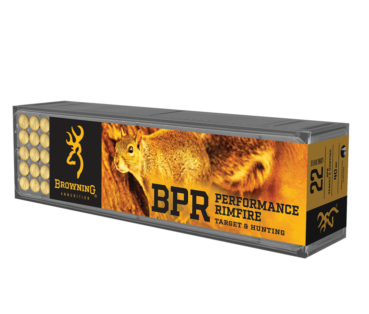 Browning 22 Long Rifle LHP 40 GR Ammunition, 100rds  B194122100 - Browning