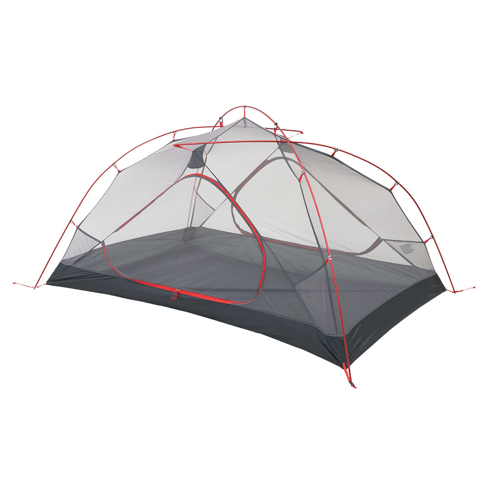 Alps Mountaineering Helix 7' x 4' 6" x 3' 5" 2 Person Tent, Charcoal/Red - Alps
