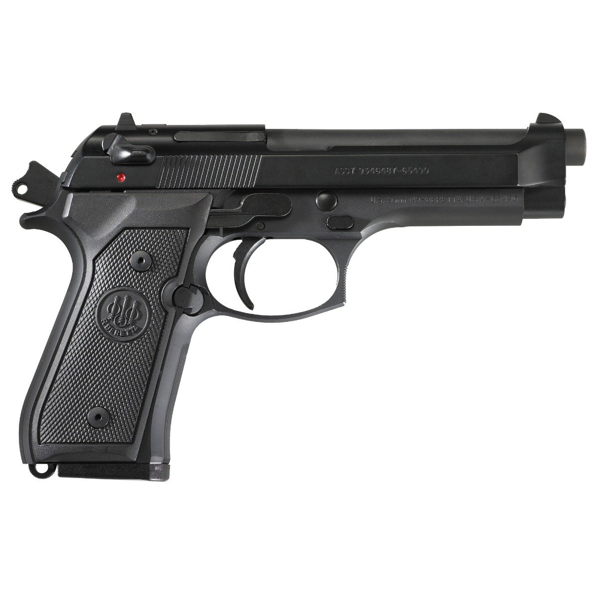 Beretta M9 9mm 4.9" 15rd Pistol, Black - J92M9A0M - Beretta