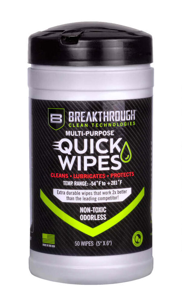 Breakthrough Clean Multipurpose CLP Quick Wipes, Pack of 50 - BT-CLP-QW-50 - Breakthrough Clean