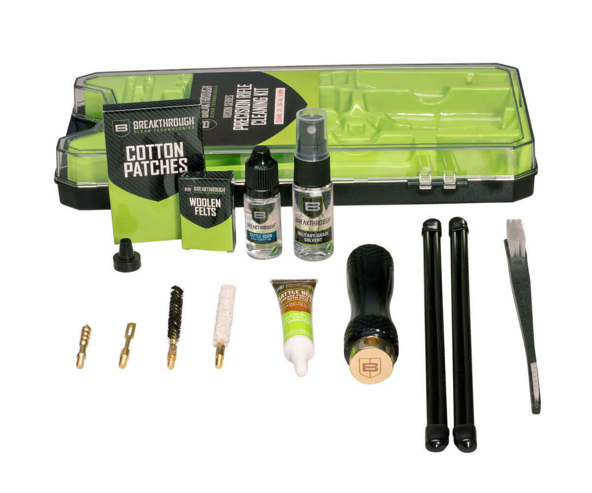 Breakthrough Clean Vision .25 Cal Rifle Cleaning Kit - BT-CCC-25R