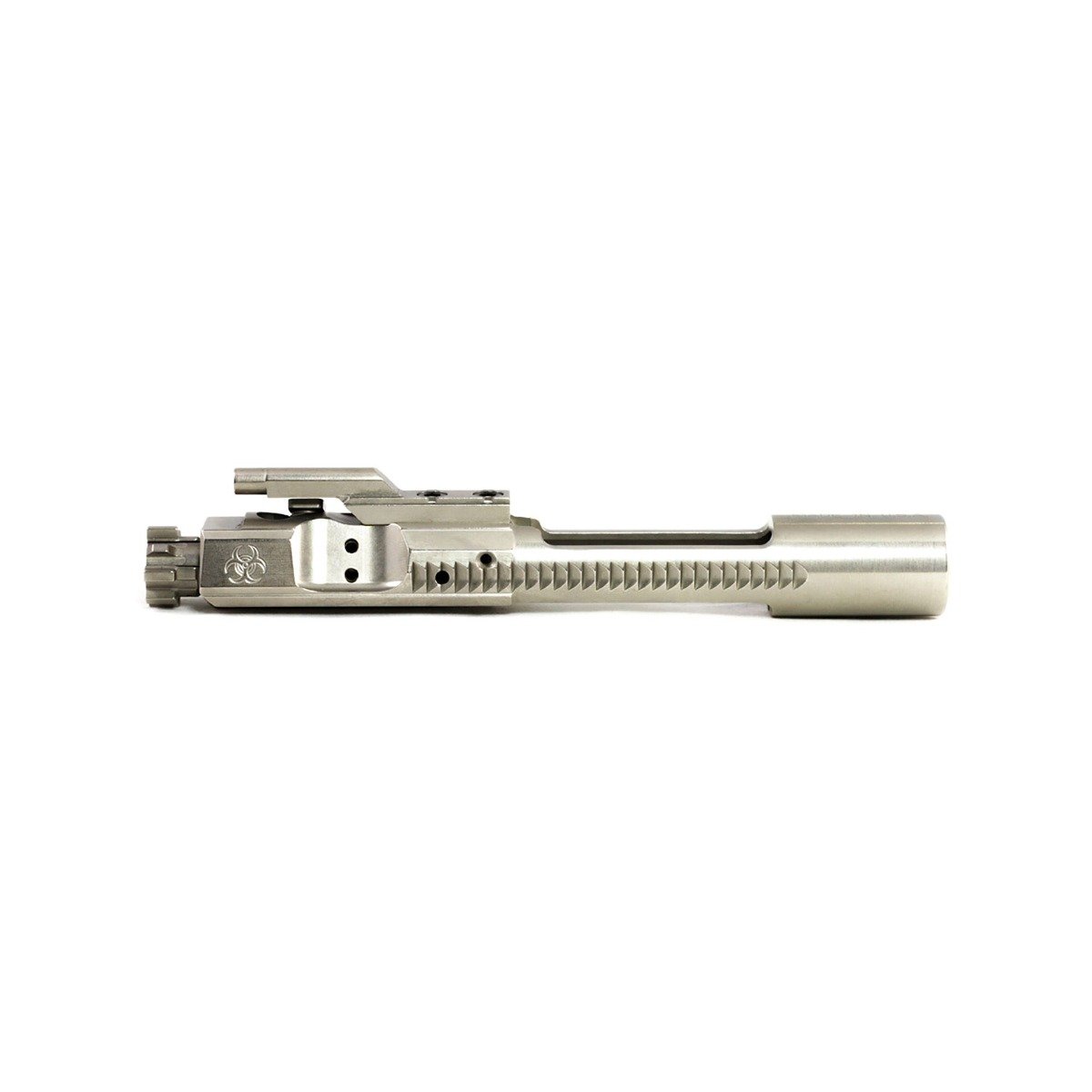 Black Rain Ordnance .223/5.56 Left Hand AR-15 Bolt Carrier Group With Biohazard Engraving, Nickel Boron - BRO-BCG-LH - Black Rain Ordnance
