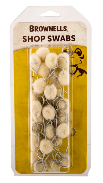Brownells 3.54" Shop Swab, Pack of 40 - Brownells