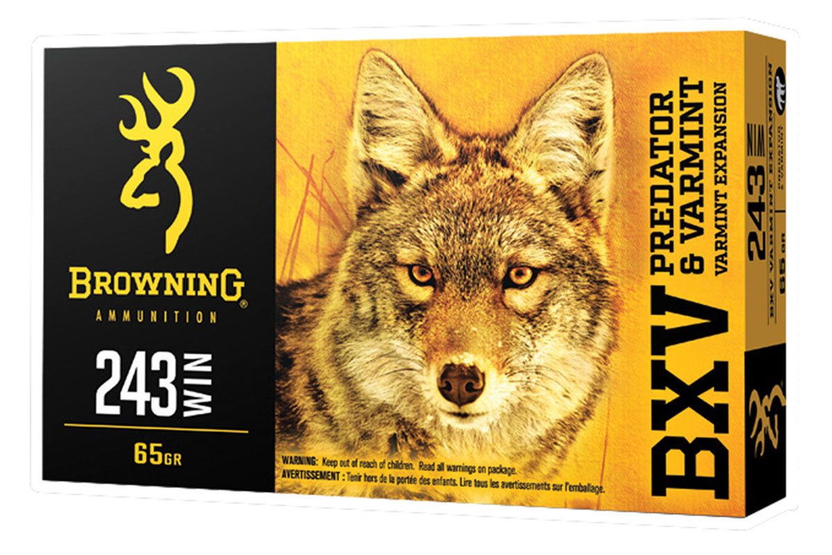 Browning BXV 65 gr Polymer Tip 243 Winchester Ammunition 20 Rounds - B192302431 - Browning